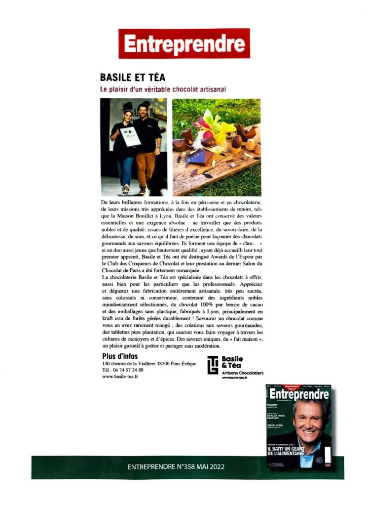 Article Entreprendre