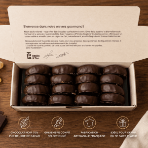 Gingembre confit au chocolat noir 70%